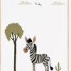 Jungle Zebra Poster Kinderkamer