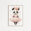 Ballerina Panda kinderkamer poster