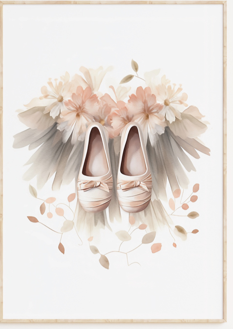 Ballerina kinderkamer poster