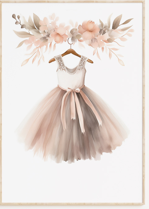Ballerina kinderkamer poster