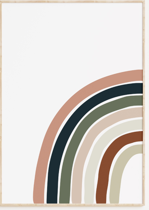 Regenboog kinderposter