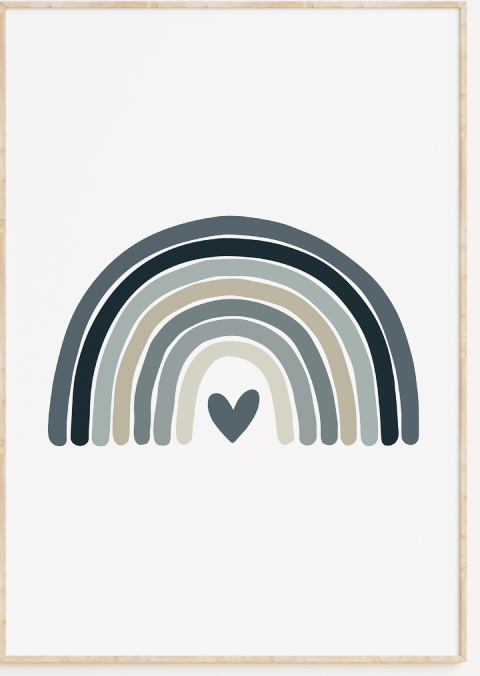 Posters kinderkamer regenboog