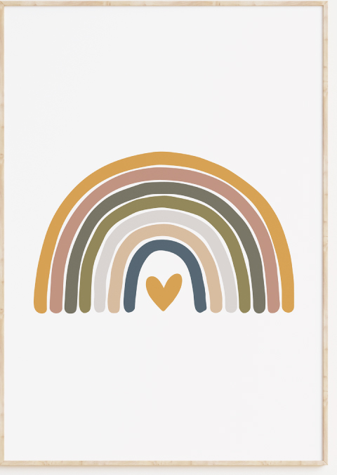 Posters kinderkamer regenboog