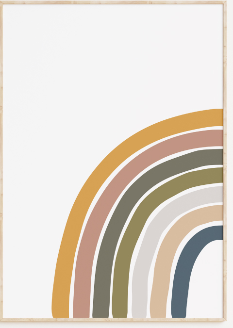Regenboog kinderposter