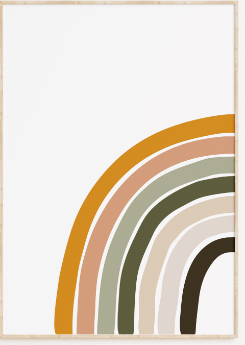 Regenboog kinderposter
