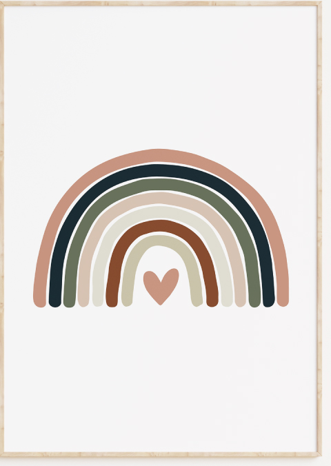 Posters kinderkamer regenboog