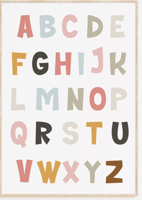 Posters kinderkamer alfabet